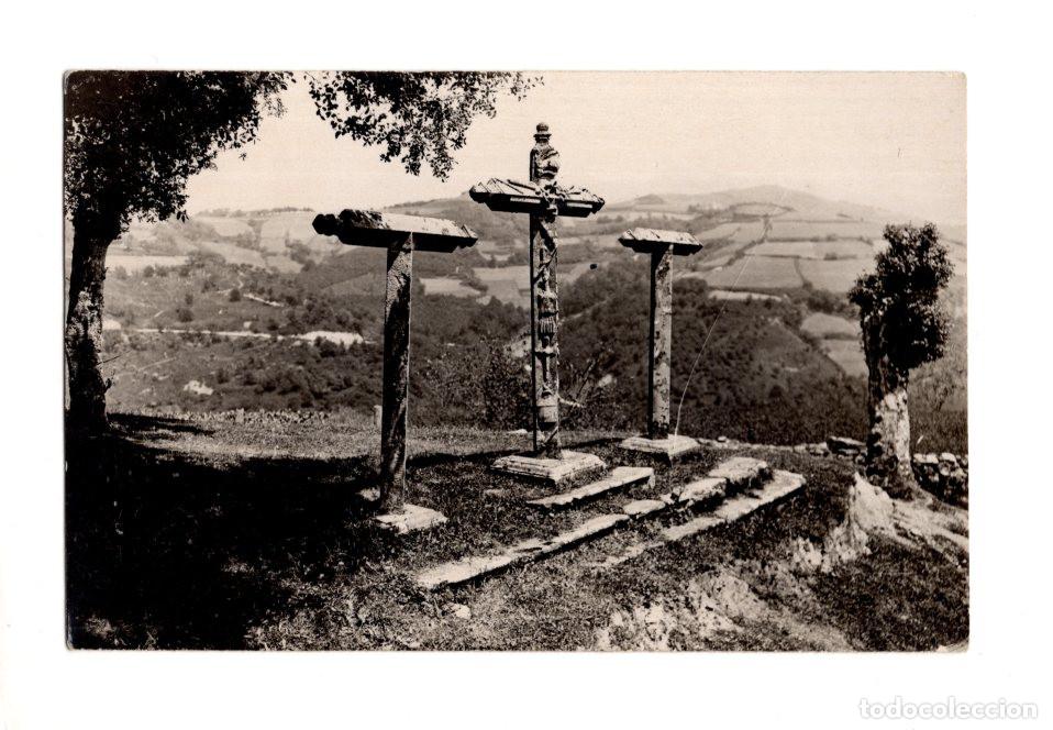 Postales: ZIORTZA-BOLIBAR, VIZCAYA. CALVARIO DE LA COLEGIATA DE ZENARRUZA. CAMINO DE SANTIAGO NORTE, MONTE OIZ