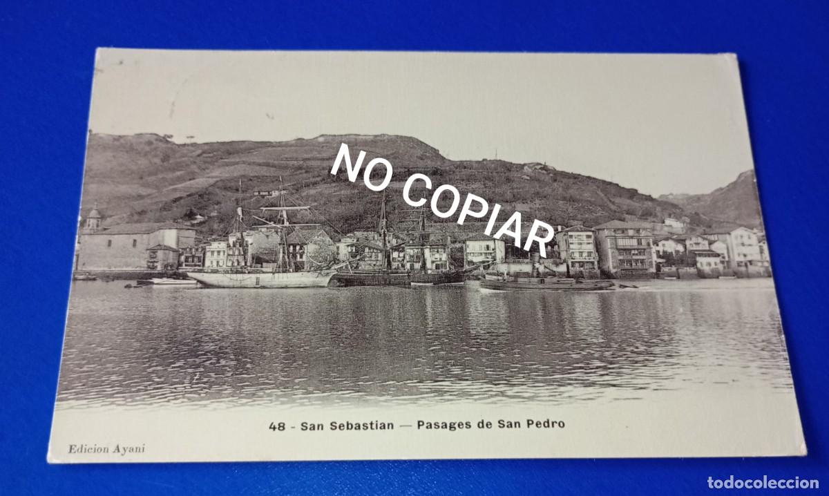 Postales: Postal San Sebasti&aacute;n Pasajes de San Pedro Edici&oacute;n Ayani, dorso sin dividir!