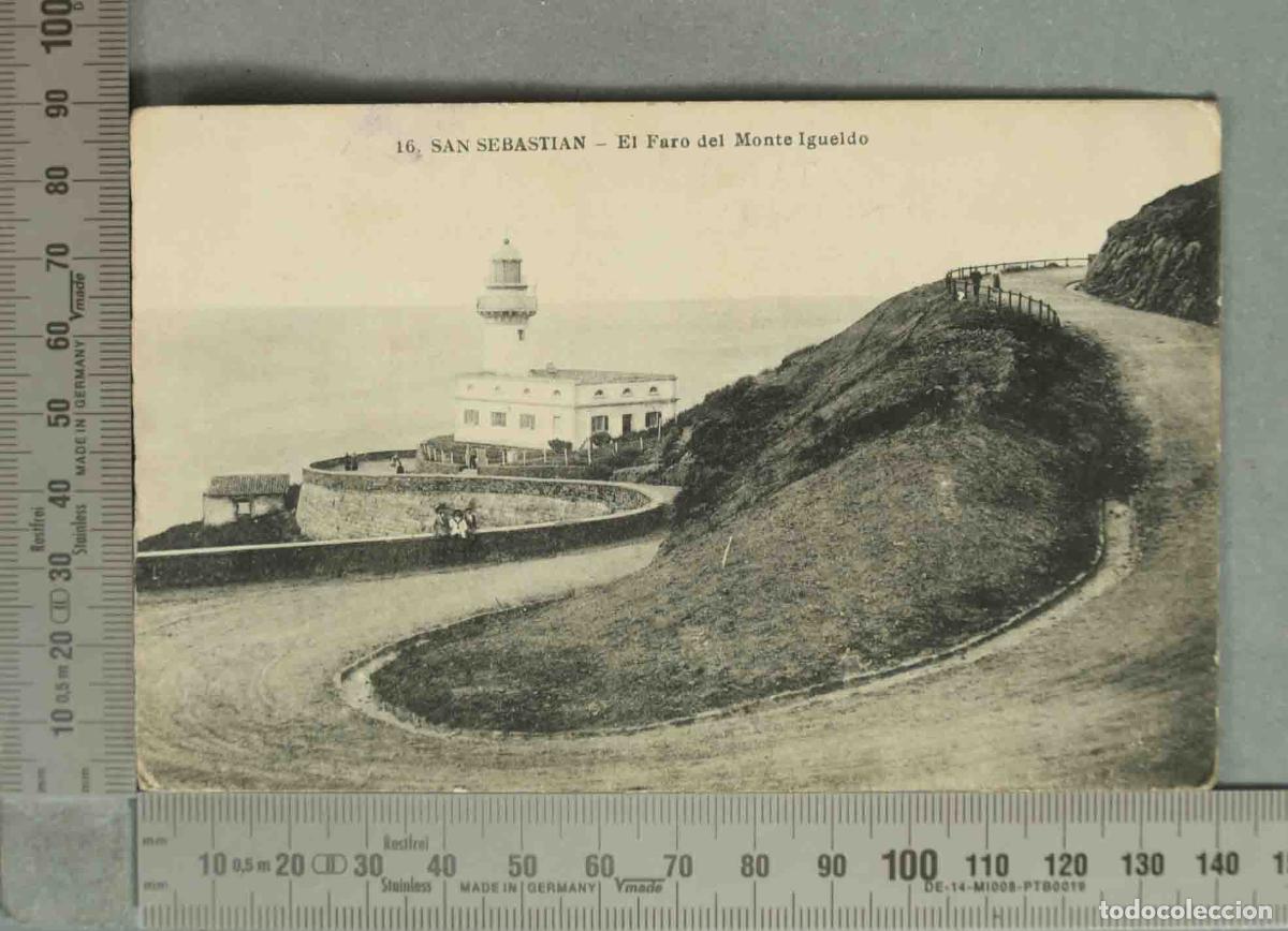 Postales: POSTAL. San Sebasti&aacute;n - Faro del Monte Igueldo - G. Galarza