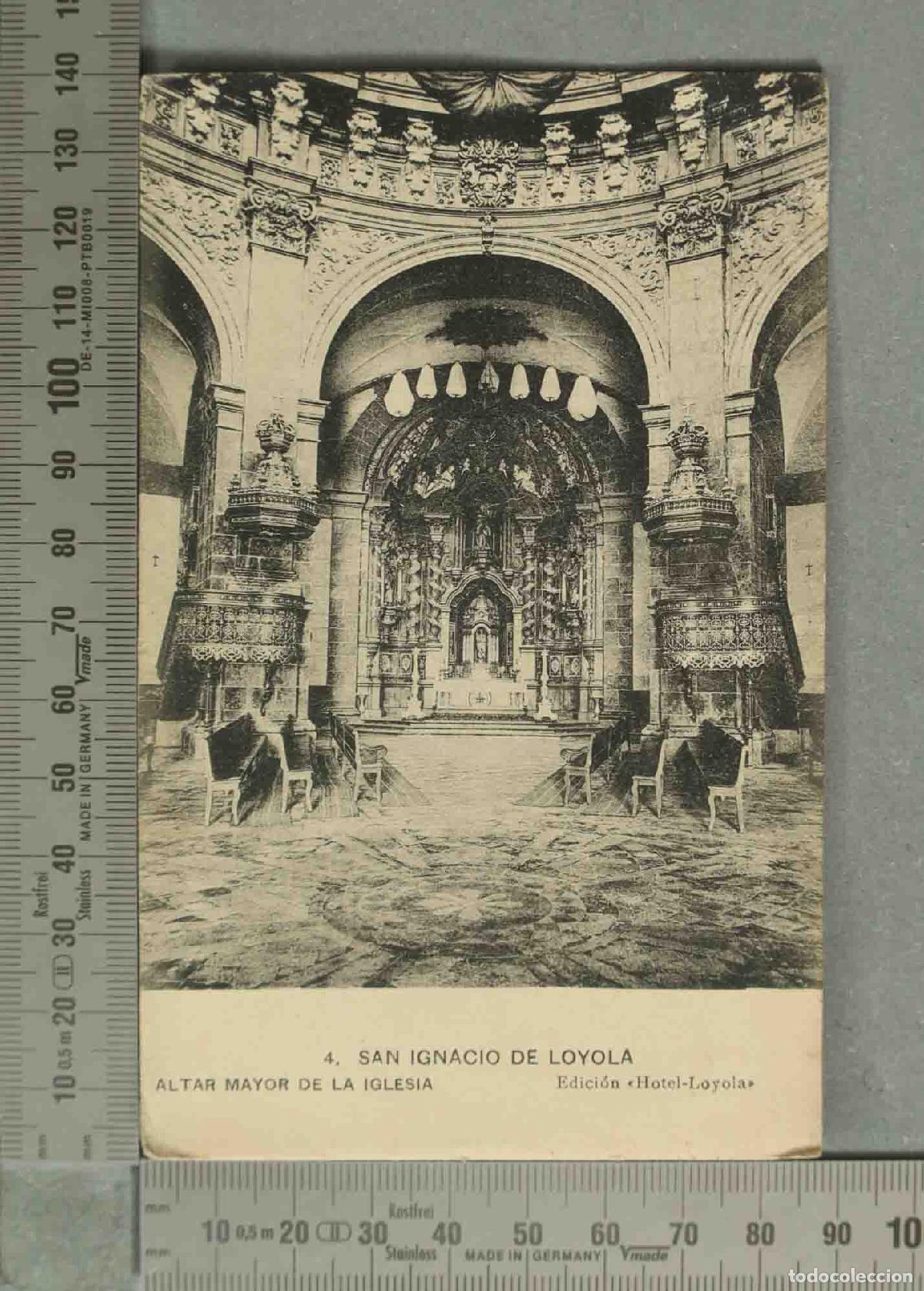 Postales: POSTAL. San Ignacio de Loyola - Altar Mayor de la Iglesia - Edici&oacute;n Hotel-Loyola