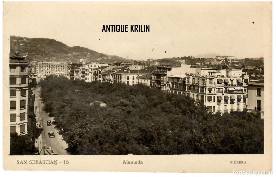 Postales: SAN SEBASTIAN N&ordm; 10 ALAMEDA / EDICION GUILERA / SIN FRANQUEAR