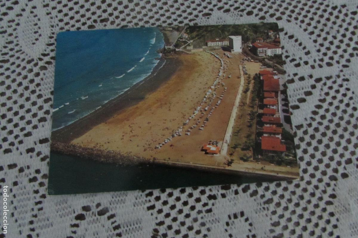 Postales: TARJETA POSTAL. GUIP&Uacute;ZCOA. N&ordm; 367.- DEVA. PLAYA. VISTA A&Eacute;REA circulada