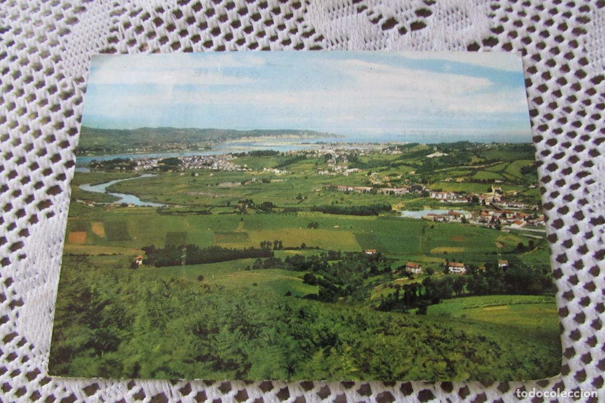Postales: IRUN 2002 RIA BIDASOA AL FONDO FUENTERRABIA Y HENDAYA CIRCULADA