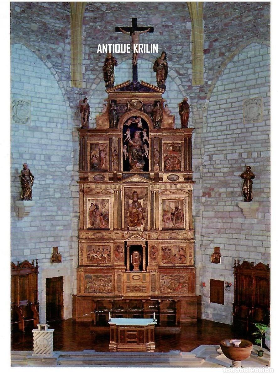 Postales: ZUMAYA / RETABLO MAYOR PARROQUIA DE SAN PEDRO / EDI. GRAPHI DAPS / SIN FRANQUEAR PERO ESCRITA