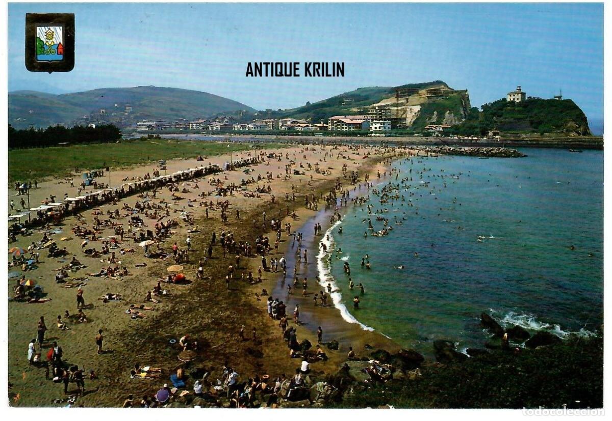 Postales: ZUMAYA N&ordm; 2 PLAYA DE SANTIAGO / ESCUDO DE ORO / FRANQUEADA