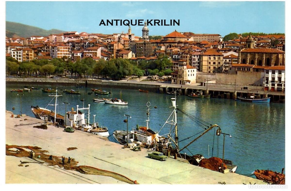 Postales: BERMEO N&ordm; 4 PUERTO Y VISTA PARCIAL / SIN FRANQUEAR