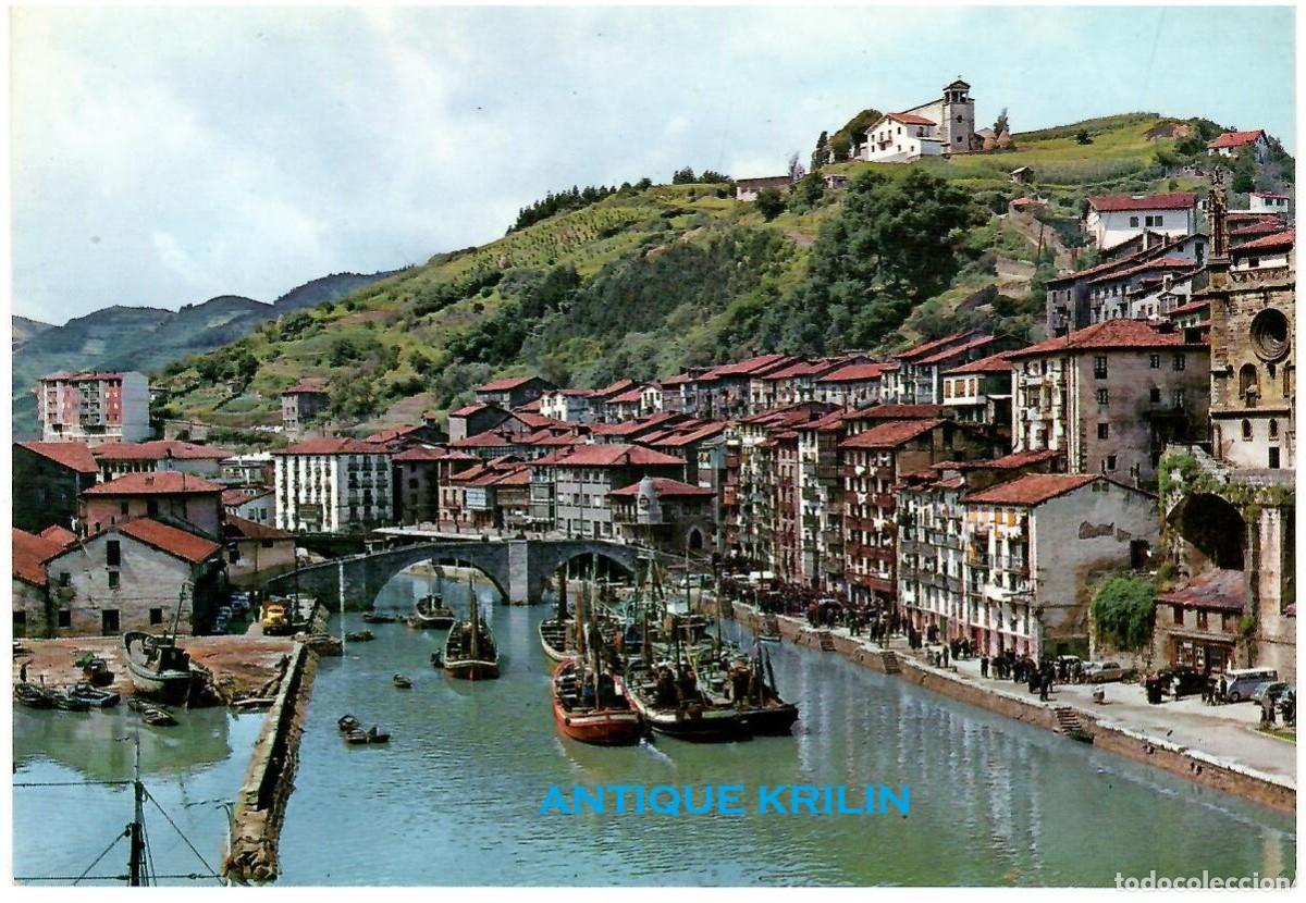 Postales: ONDARROA N&ordm; 1 RIA Y MUELLE / EDICION G. GARRABELLA / SIN FRANQUEAR
