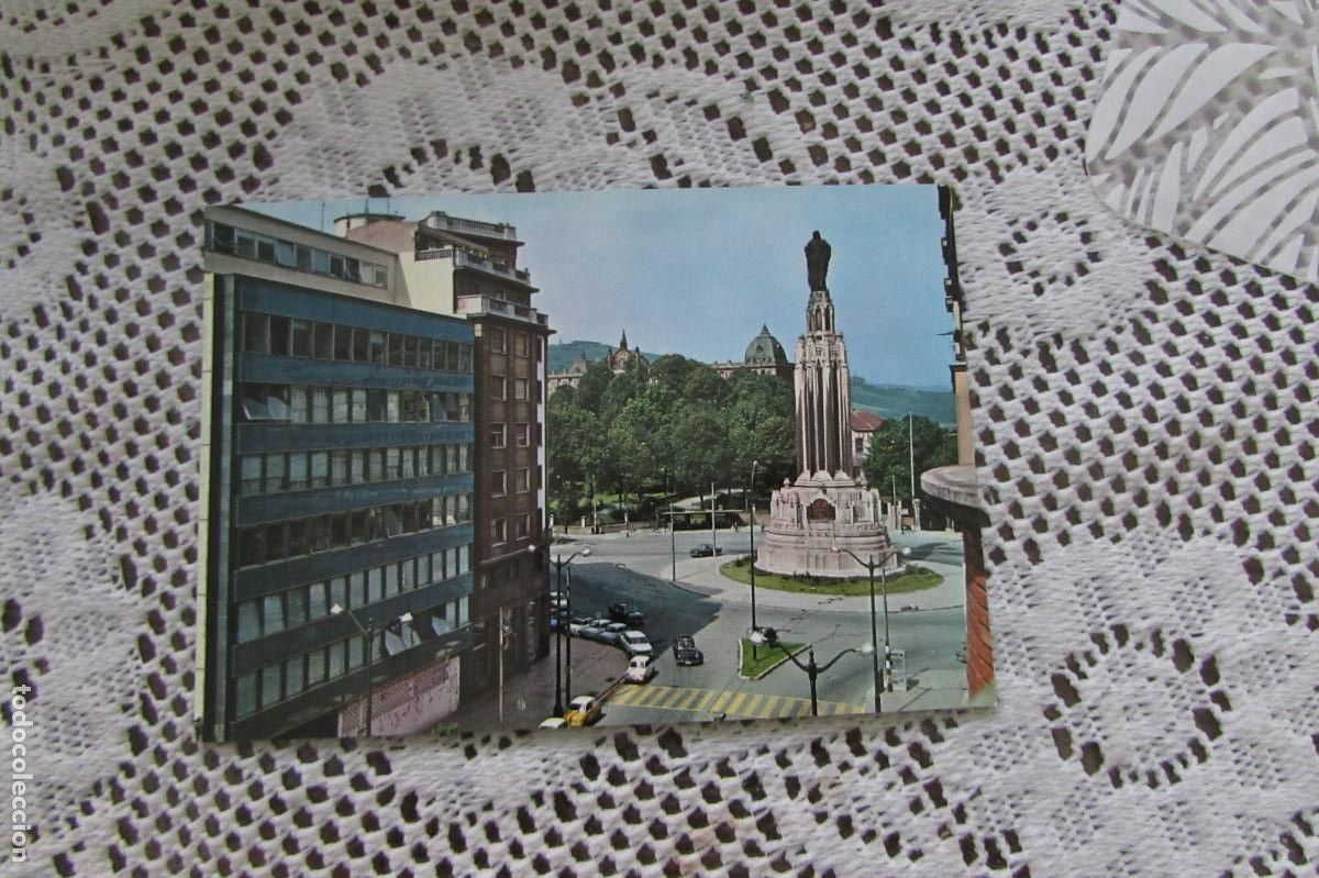 Postales: Bilbao - 34 Monumento al Sagrado Coraz&oacute;n de Jes&uacute;s ESCRITO