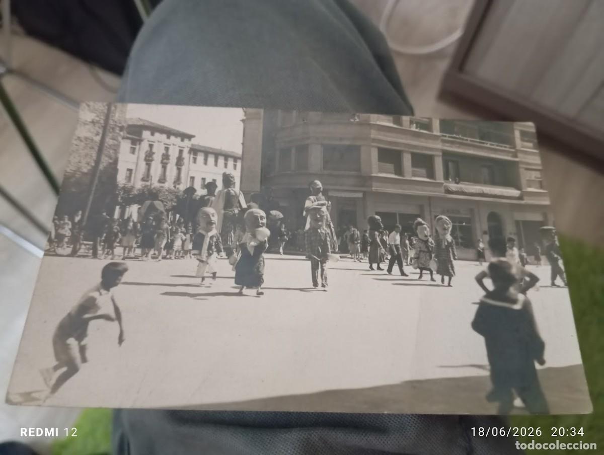 Postales: TARJETA POSTAL GIGANTES Y CABEZUDOS IRUN A&Ntilde;OS 50 / FOTO KRUZ MAYOR 38 IRUN