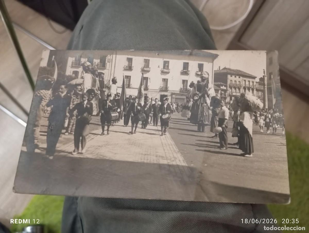 Postales: TARJETA POSTAL TXISTULARIS GIGANTES CABEZUDOS IRUN A&Ntilde;OS 50 / FOTO KRUZ MAYOR 38 IRUN