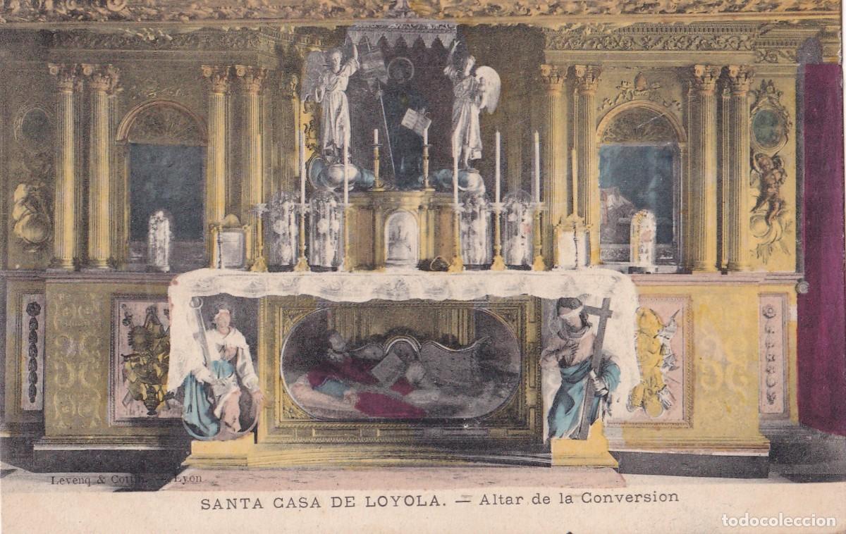 Postales: SANTA CLARA DE LOYOLA. Altar de la Conversi&oacute;n Azpeitia. Sin circular