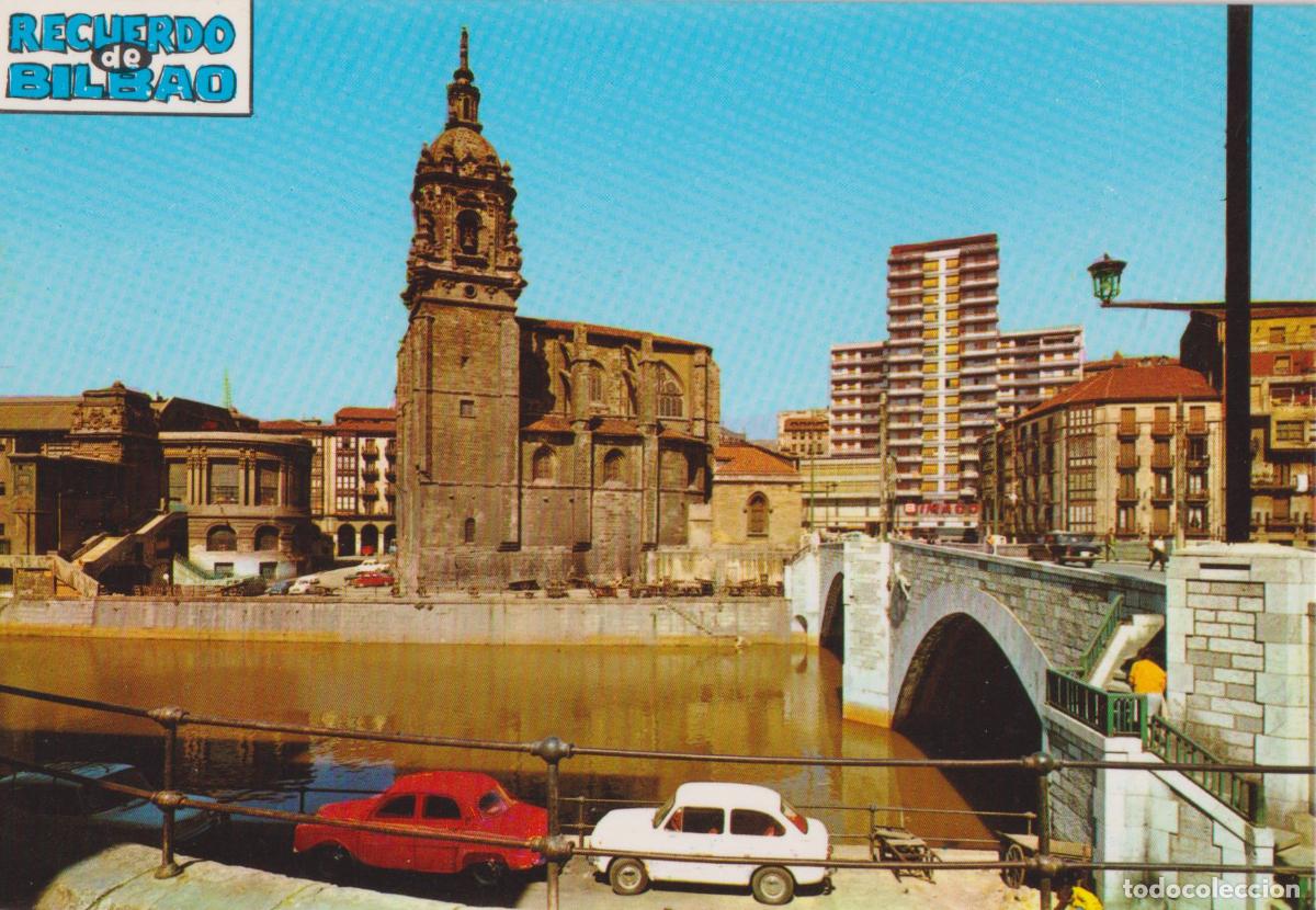 Postales: BILBAO, PUENTE DE SAN ANT&Oacute;N E IGLESIA - EXCL.SAN CAYETANO BEASCOA 7363 - S/C