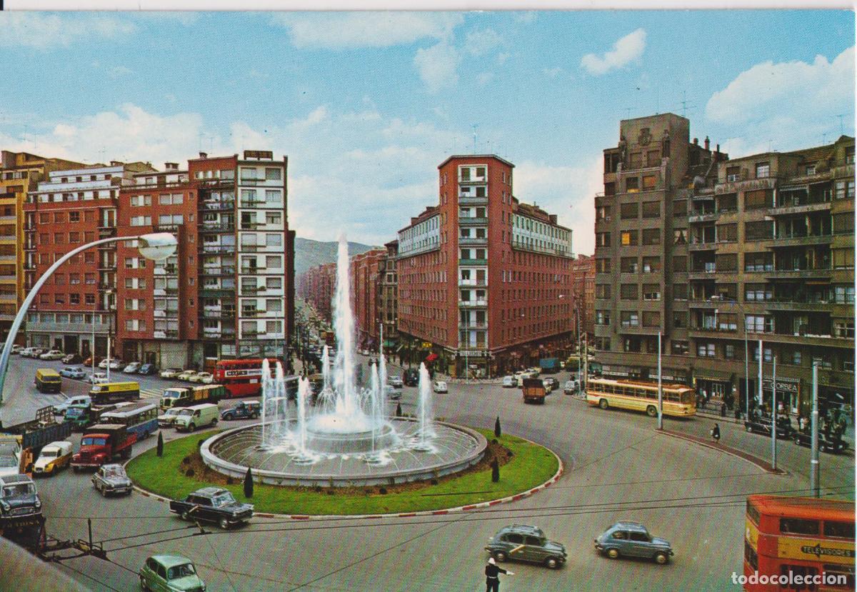 Postales: BILBAO, FUENTE MONUMENTAL DE LA PLAZA ZAB&Aacute;LBURU - EXCL.CAYETANO BEASCOA 7268 - S/C