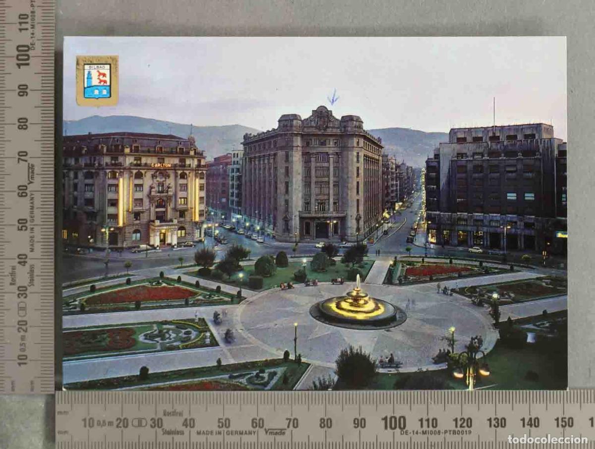 Postales: POSTAL. Bilbao - Plaza de Federico Moy&uacute;a - Escudo de Oro - N&ordm; 13