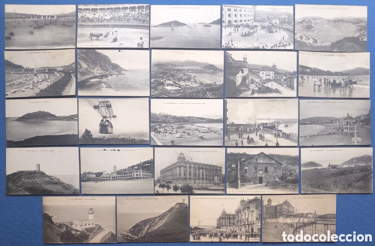 Postales: SAN SEBASTI&Aacute;N POSTAL FOTOTIPIA LOTE 24 GUIP&Uacute;ZCOA C. 1910