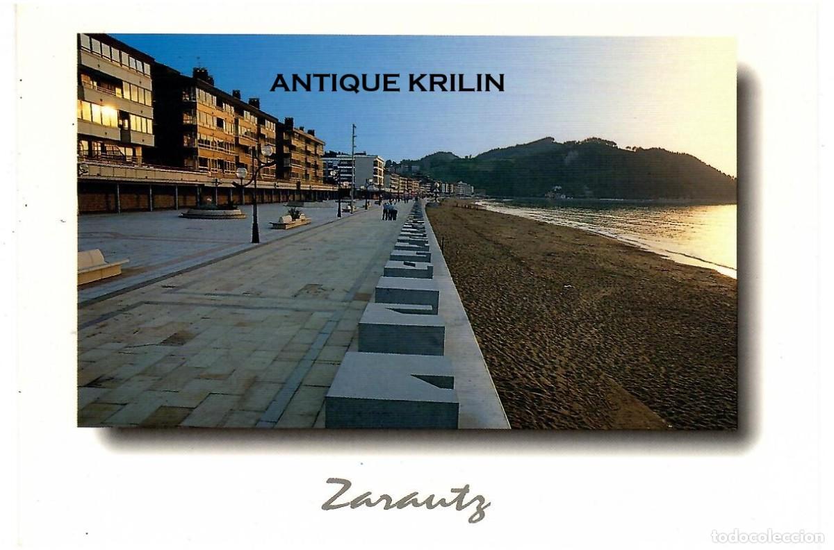 Postales: ZARAUTZ N&ordm; 1109 PASEO MARITIMO / ESCUDO DE ORO / FOTO FERMIN ETXEBERRIA / SIN FRANQUEAR