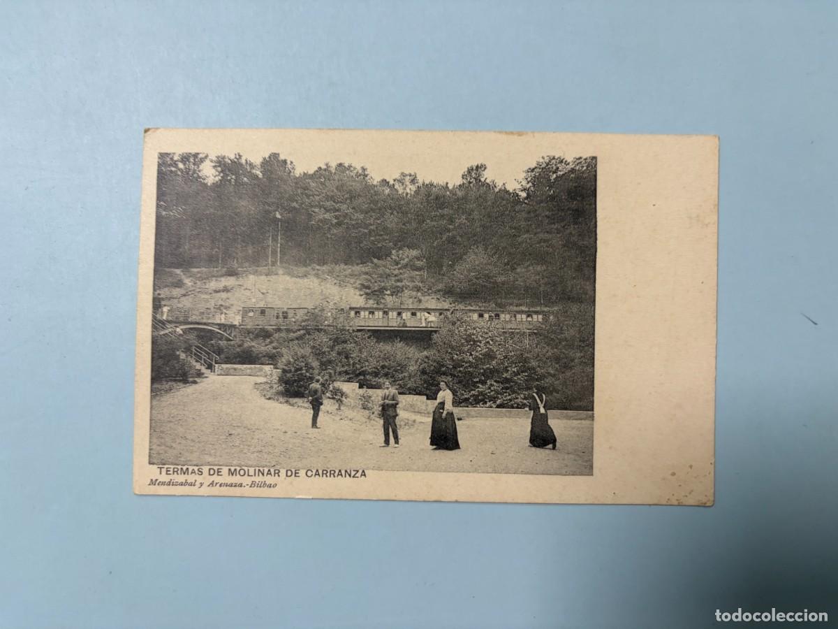 Postales: TARJETA POSTAL. BILBAO. TERMAS DE MOLINAR DE CARRANZA. MENDIZABAL Y ARENAZA.
