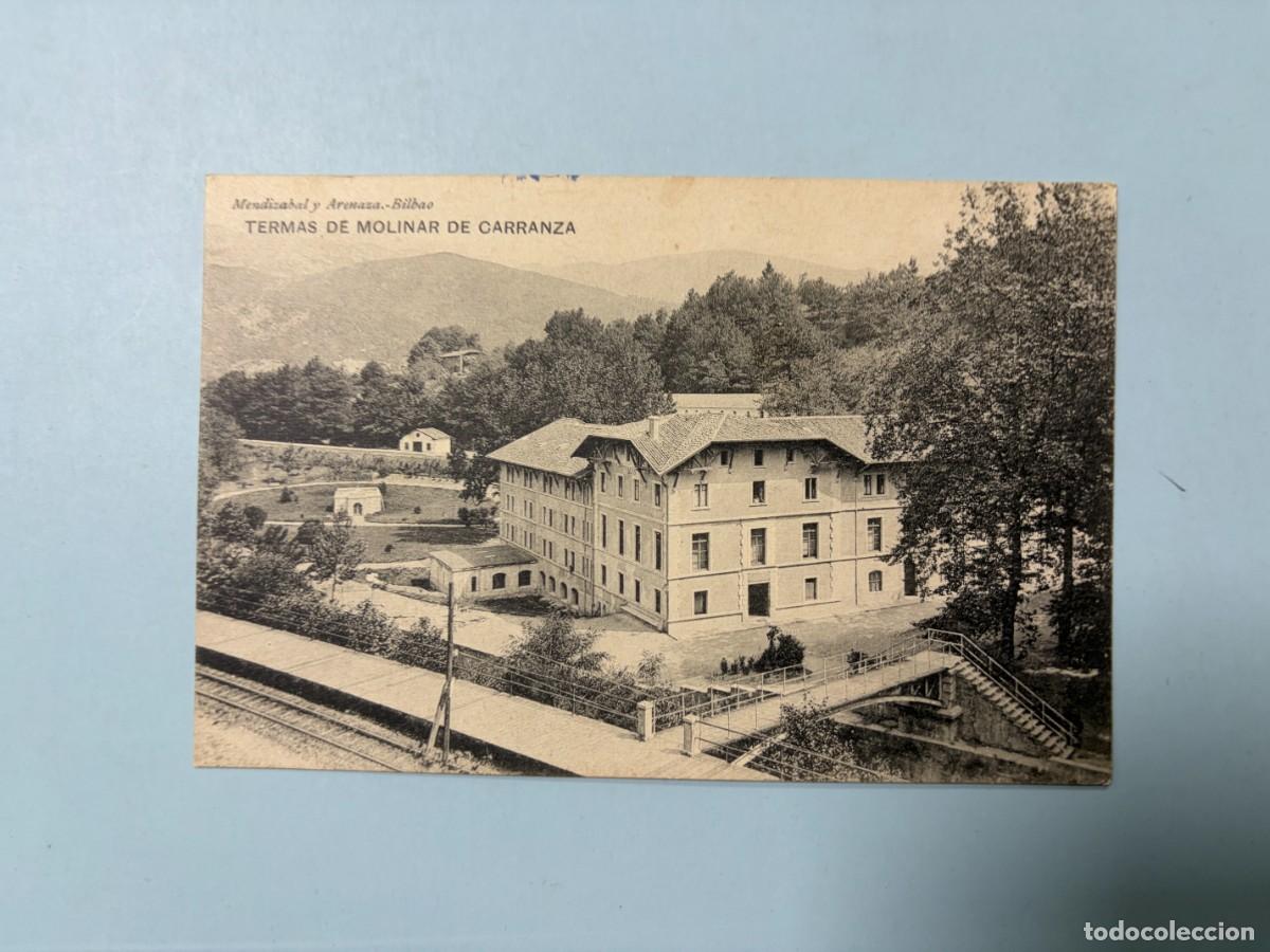 Postales: TARJETA POSTAL. BILBAO. MENDIZABAL Y ARENAZA. TERMAS DE MOLINAR DE CARRANZA. HAUSER Y MENET