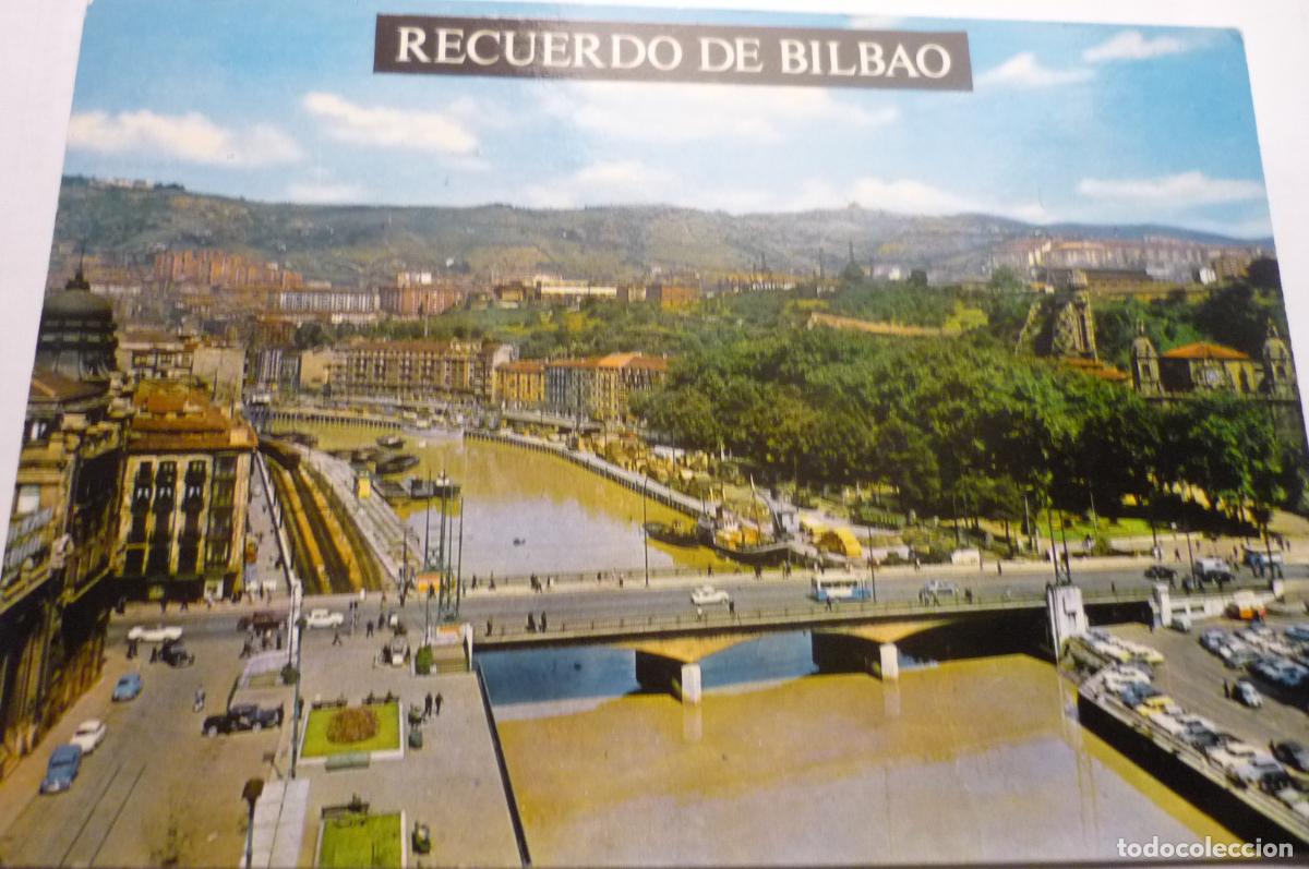 Postales: postal bilbao ria puente victoria escrita