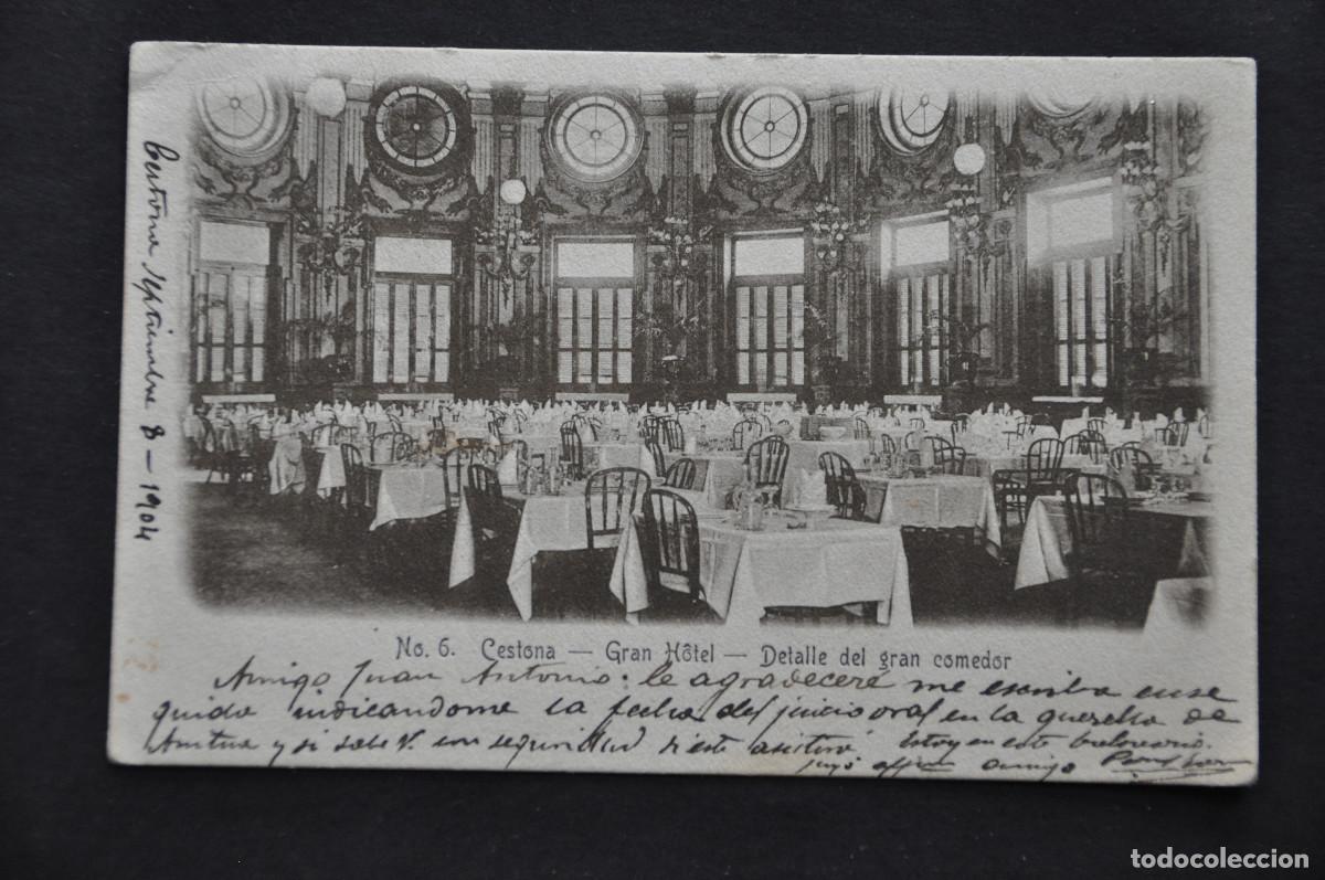 Postales: CESTONA - DETALLE DEL COMEDOR DEL GRAN HOTEL