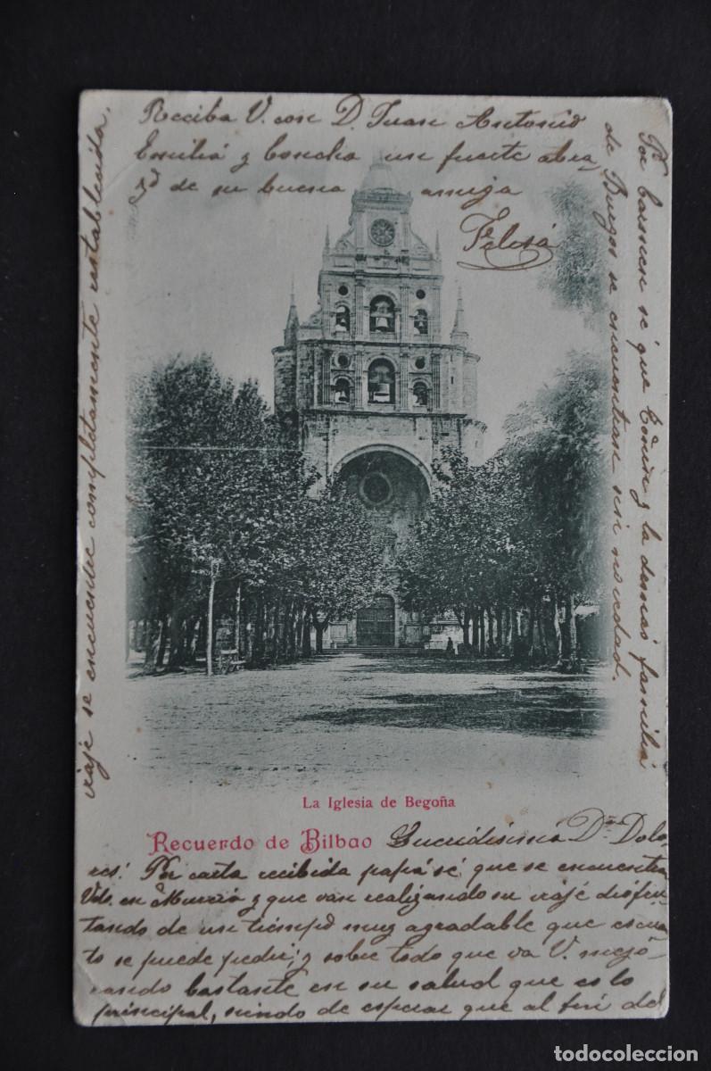 Postales: LA IGLESIA DE BEGO&Ntilde;A - RECUERDO DE BILBAO
