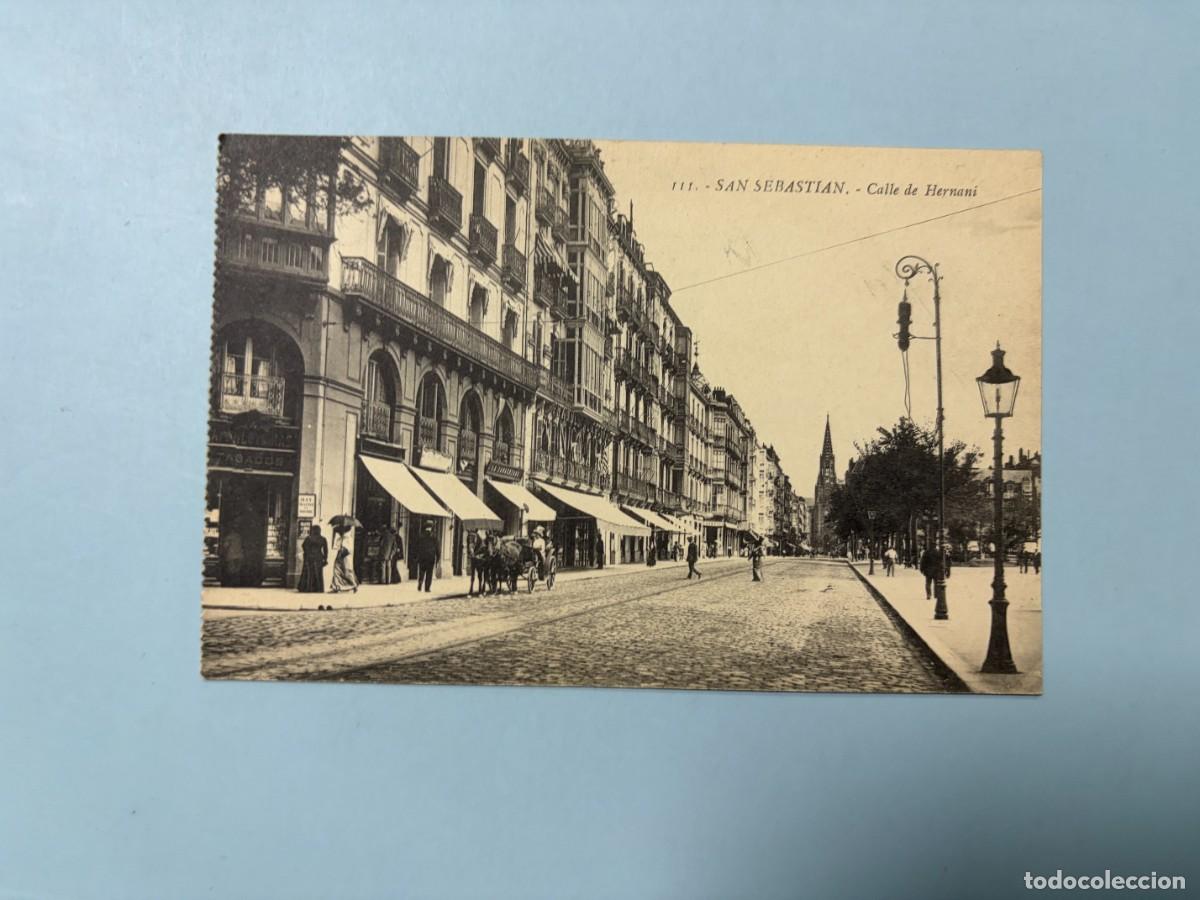 Postales: TARJETA POSTAL. SAN SEBASTIAN. 111.- CALLE DE HERNANI. EDICION G. G. GALARZA