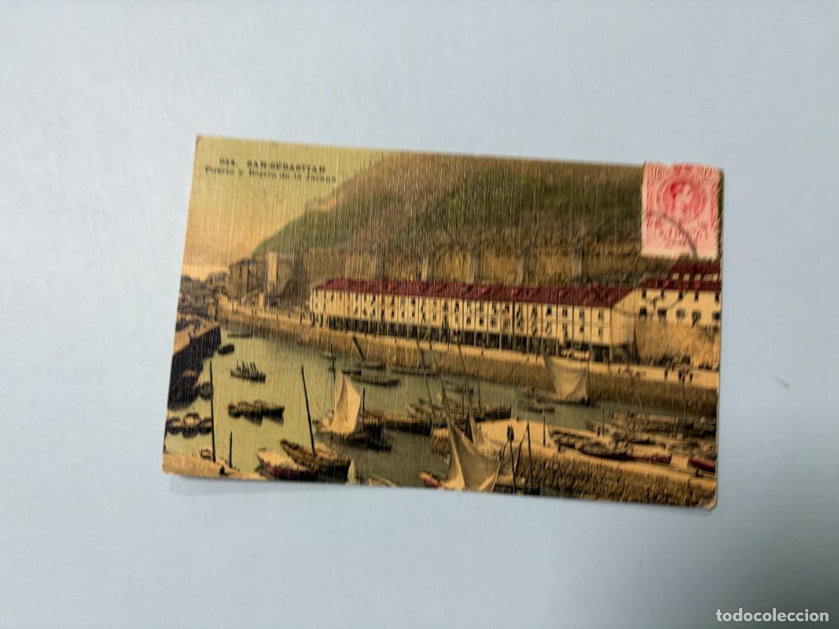 Postales: TARJETA POSTAL. SAN SEBASTIAN. 914.- PUERTO Y BARRIO DE LA JARANA.