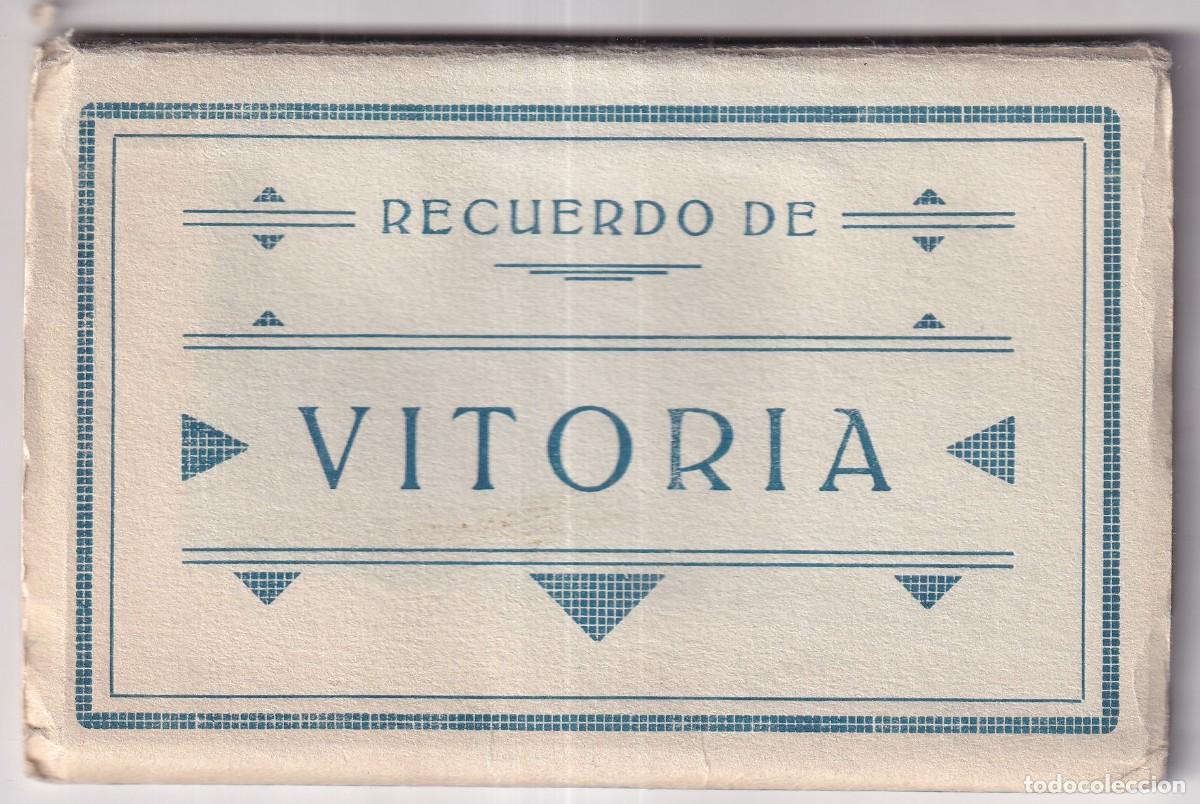 Postales: PA&Iacute;S VASCO. RECUERDO DE VITORIA. 10 POSTALES EN ACORDE&Oacute;N. ED. ARRIBAS.