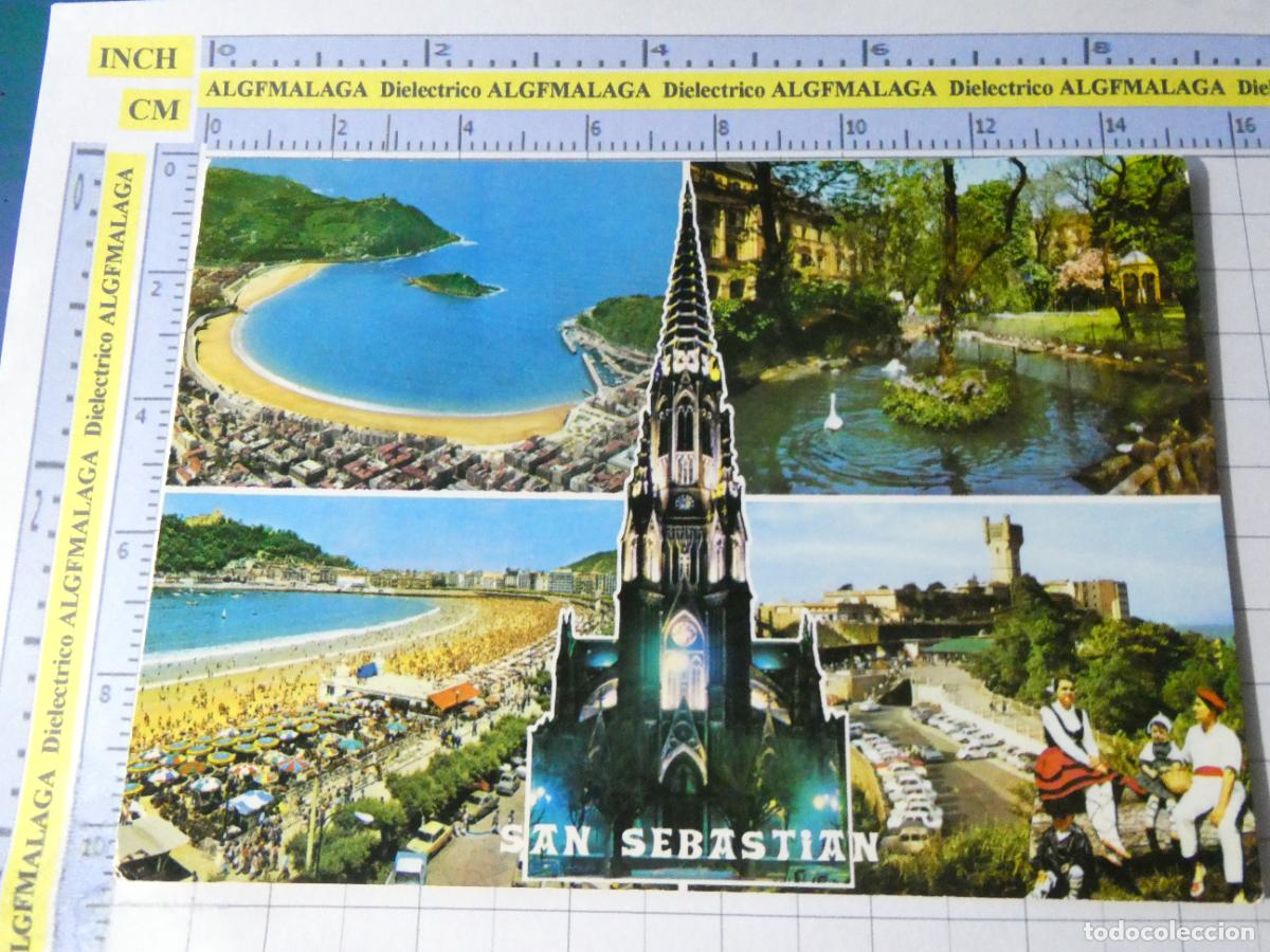 Postales: POSTAL DE GUIP&Uacute;ZCOA. A&Ntilde;O 1980. SAN SEBASTIAN BAH&Iacute;A DE LA CONCHA VISTAS. 26 MANIPEL. 680