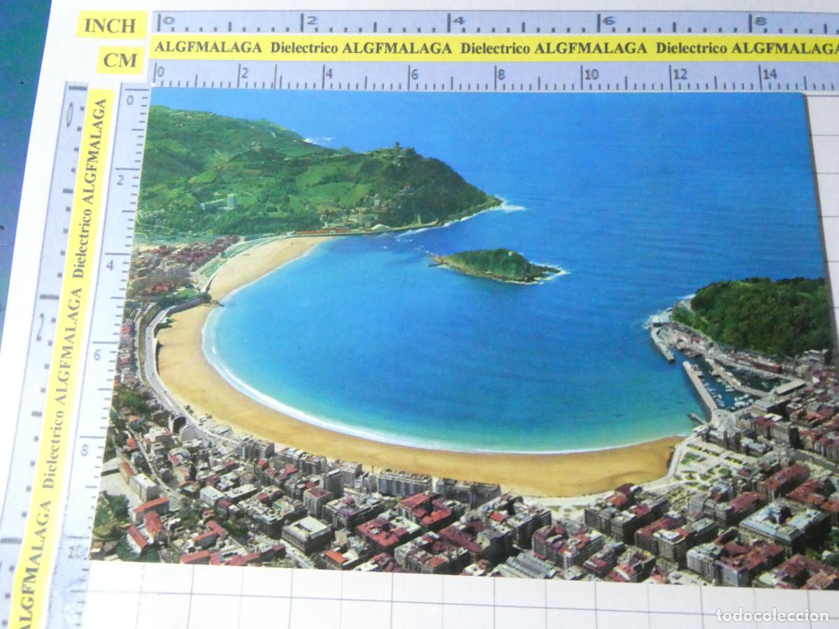 Postales: POSTAL DE GUIP&Uacute;ZCOA. A&Ntilde;O 1983. SAN SEBASTIAN VISTA AEREA 123 MANIPEL. 681