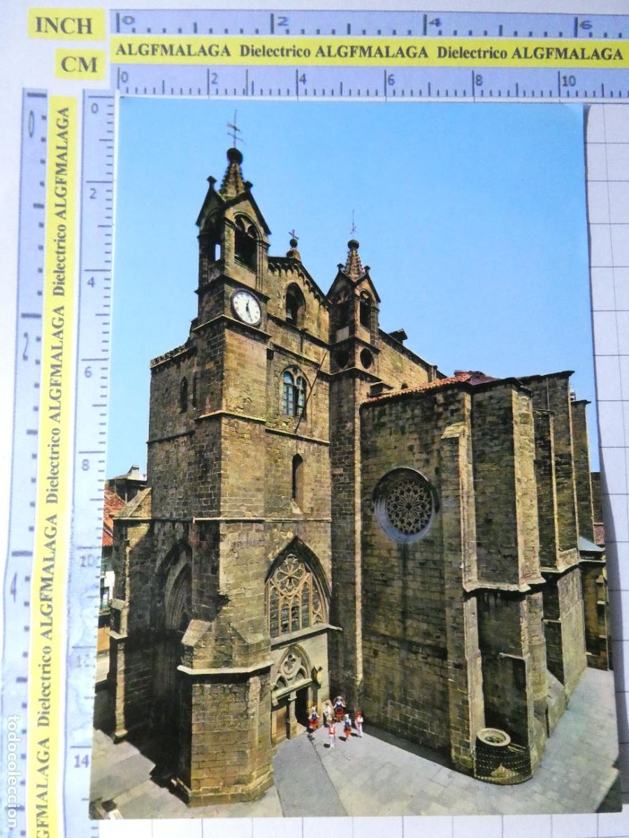 Postales: POSTAL DE GUIP&Uacute;ZCOA. A&Ntilde;O 1983. SAN SEBASTIAN IGLESIA DE SAN VICENTE 89 MANIPEL. 682