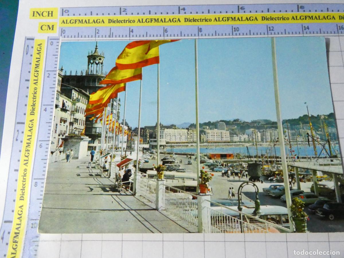 Postales: POSTAL DE GUIP&Uacute;ZCOA. A&Ntilde;O 1962 SAN SEBASTIAN VISTA DESDE EL PUERTO. 34 GALARZA. 690