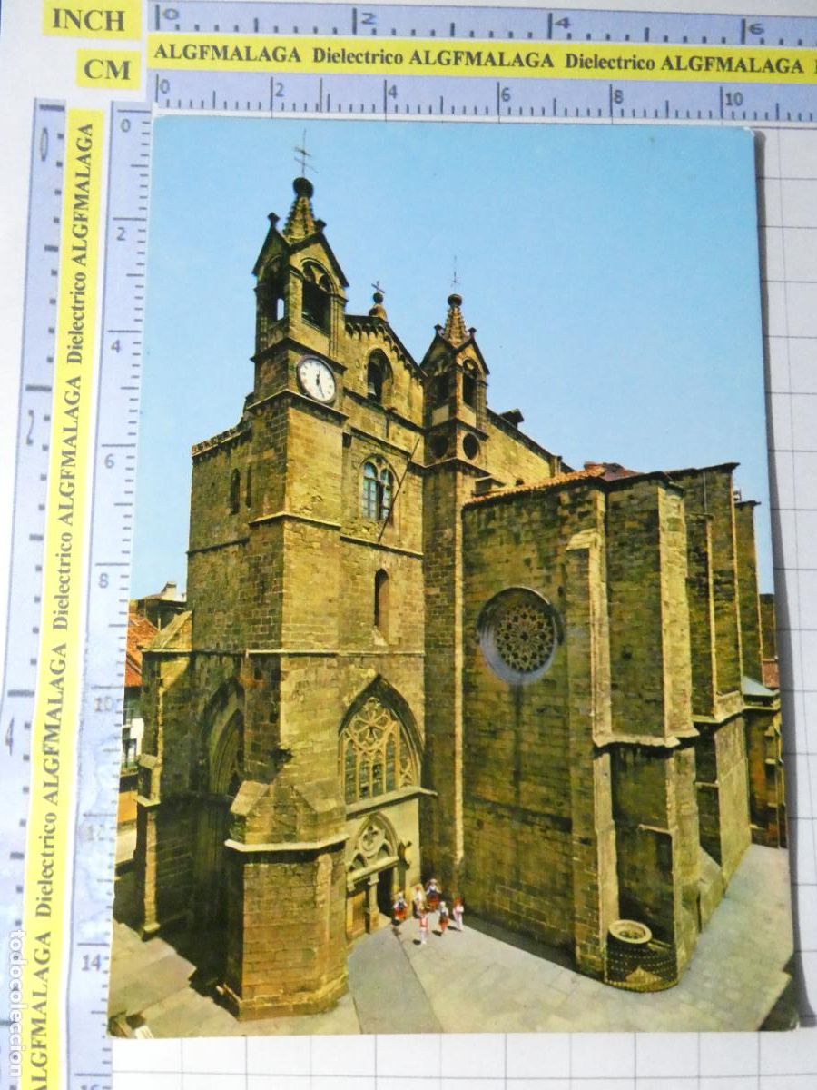 Postales: POSTAL DE GUIP&Uacute;ZCOA. A&Ntilde;O 1983. SAN SEBASTI&Aacute;N IGLESIA DE SAN VICENTE 89 MANIPEL. 692