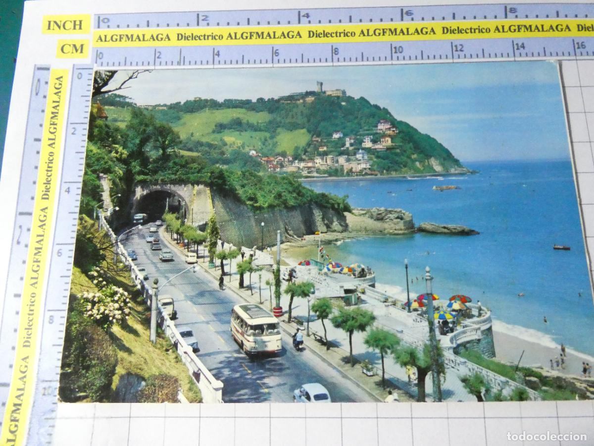 Postales: POSTAL DE GUIP&Uacute;ZCOA. A&Ntilde;O 1964. SAN SEBASTI&Aacute;N MIRACONCHA AUTOB&Uacute;S. MANIPEL. 698