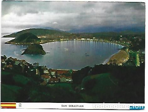 Postales: VISTA GENERAL DESDE IGUELDO. ILUMINADA.- SAN SEBASTIAN
