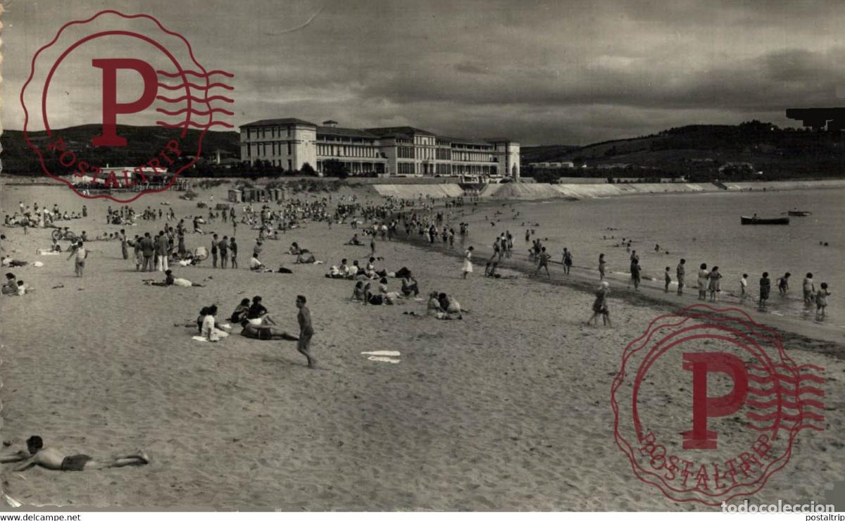 Postales: GORLIZ. SANATORIO Y PLAYA. - Foto 1