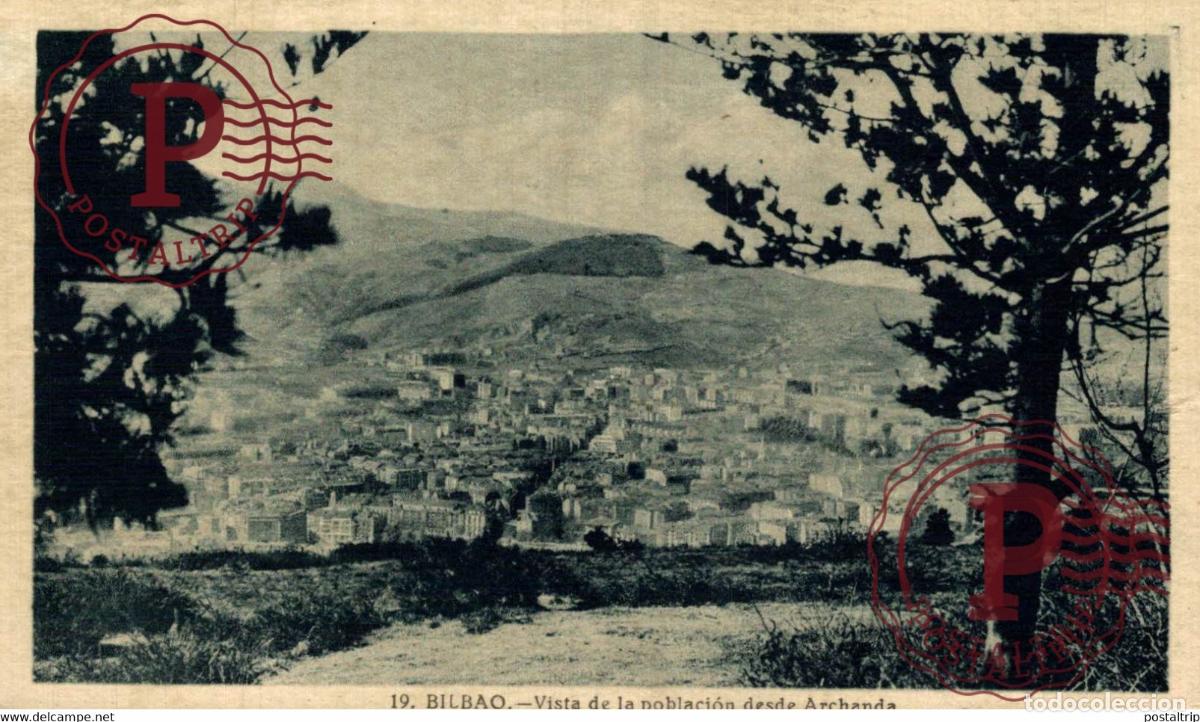 Postales: BILBAO. VISTA DE LA POBLACION DESDE ARCHANDA
