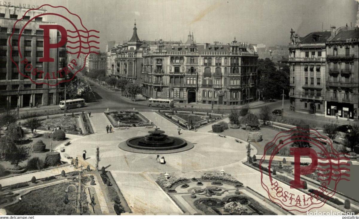 Postales: BILBAO, PLAZA DE FEDERICO MOY&Uacute;A. VIZCAYA PAIS VASCO ESPA&Ntilde;A