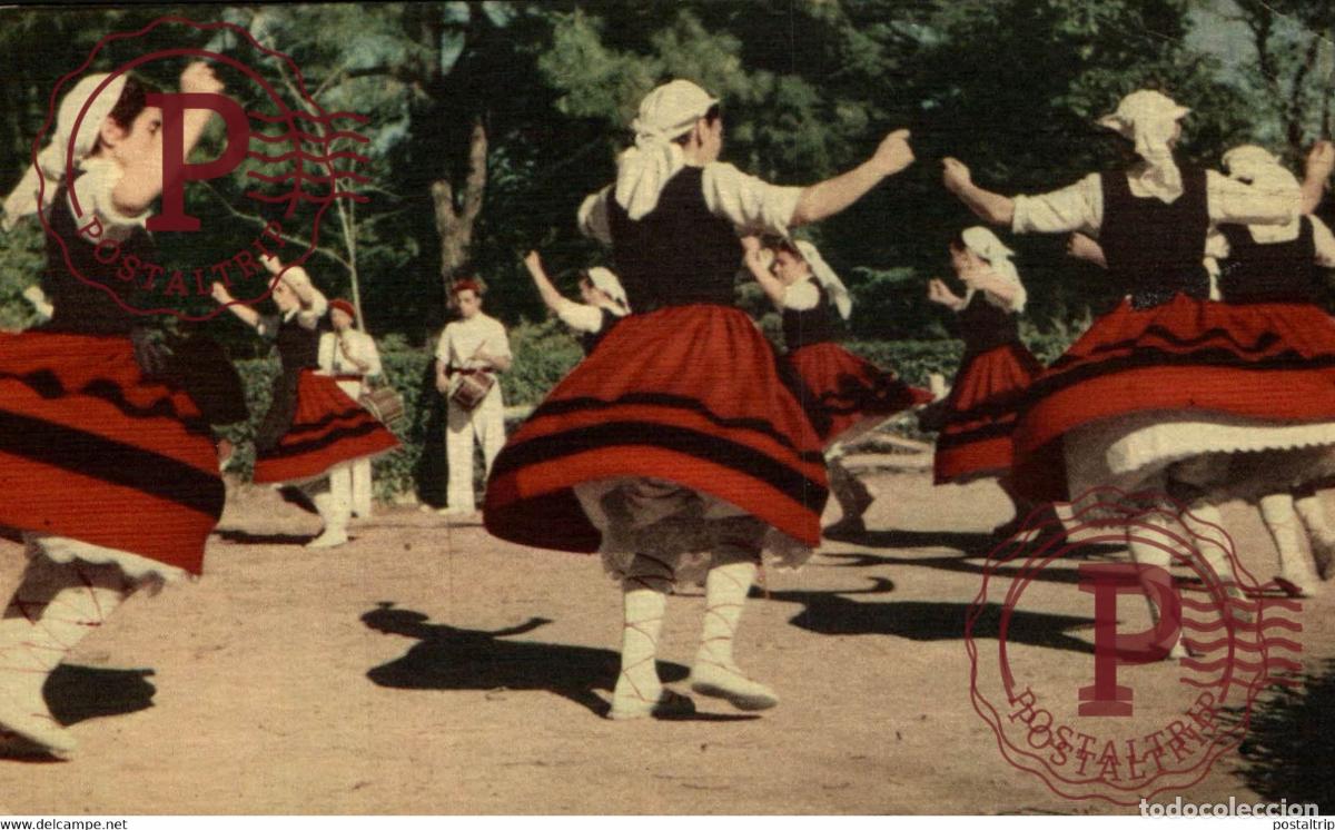 Postales: BAILES Y TRAJES ESPA&Ntilde;OLES VASCONGADAS, PAYS BASQUE PAIS VASCO ESPA&Ntilde;A