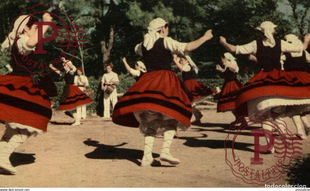 Postales: BAILES Y TRAJES ESPA&Ntilde;OLES VASCONGADAS, PAYS BASQUE PAIS VASCO ESPA&Ntilde;A