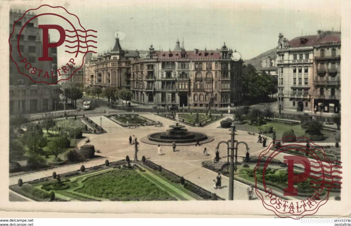 Postales: BILBAO- PLAZA DE FEDERICO MOY&Uacute;A. VIZCAYA PA&Iacute;S VASCO ESPA&Ntilde;A ESPAGNE