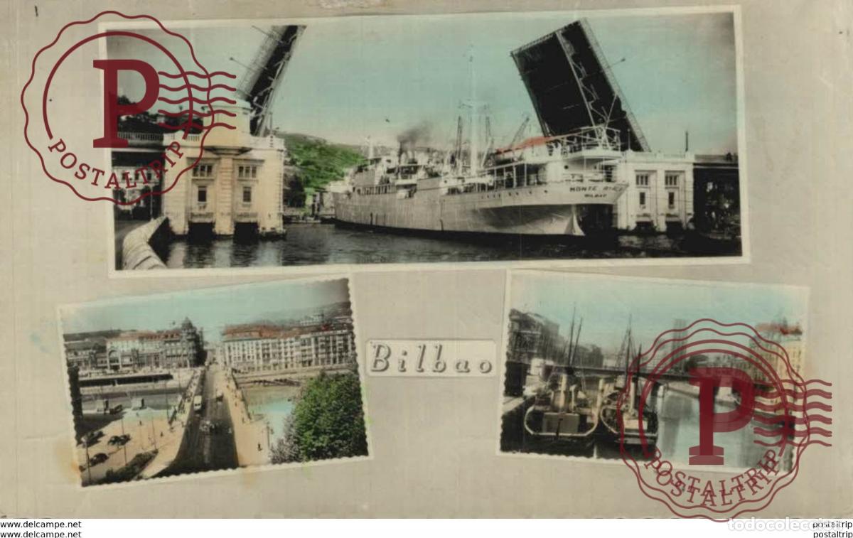 Postales: BILBAO- COLLAGE. VIZCAYA PA&Iacute;S VASCO ESPA&Ntilde;A ESPAGNE