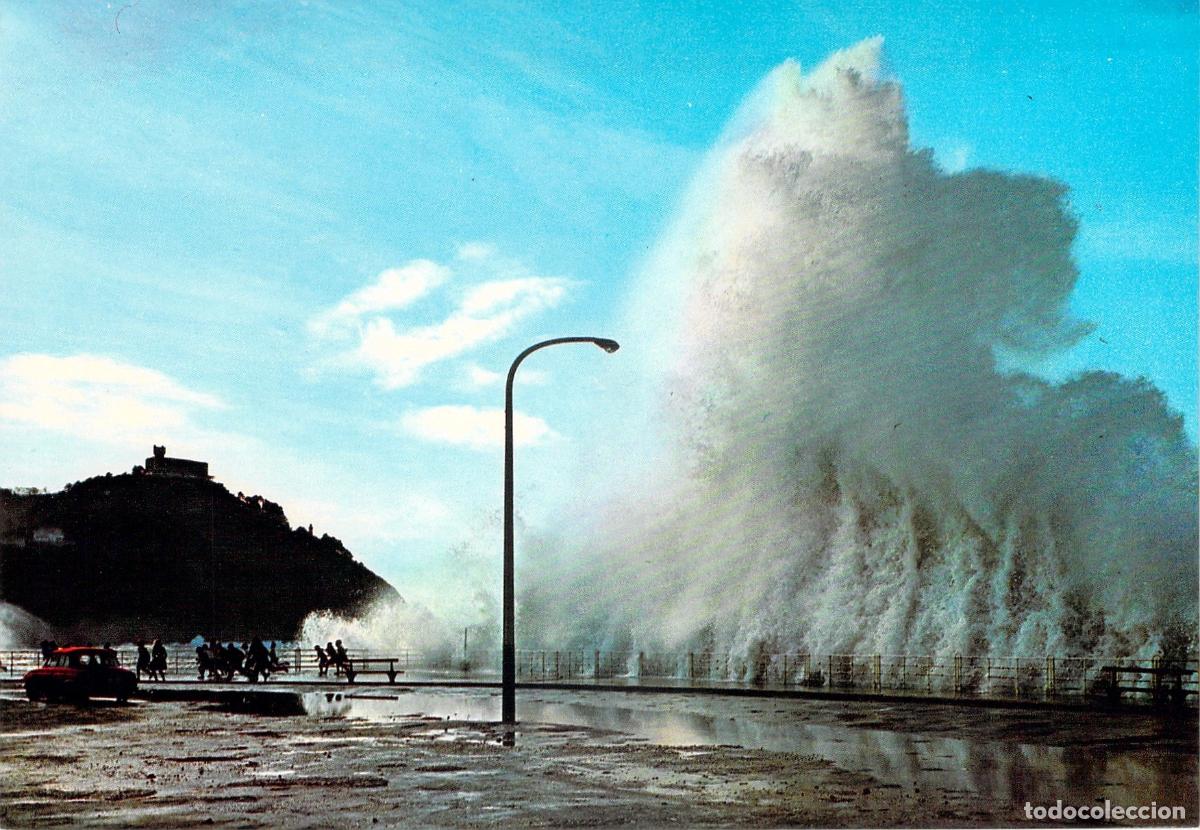 Postales: Postal de San Sebasti&aacute;n Temporal en el Paseo Nuevo