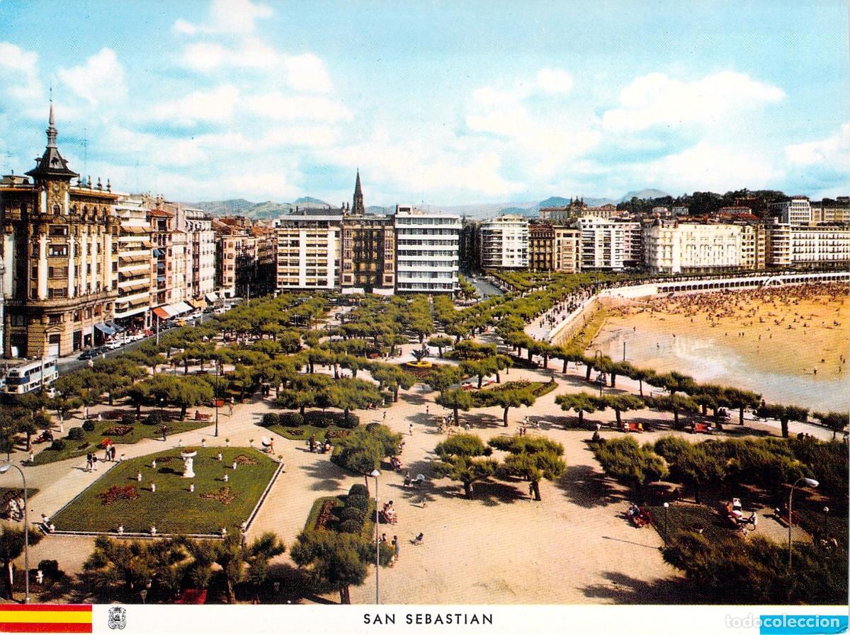 Postales: Postal de San Sebasti&aacute;n: Parque de Alderdi-Eder