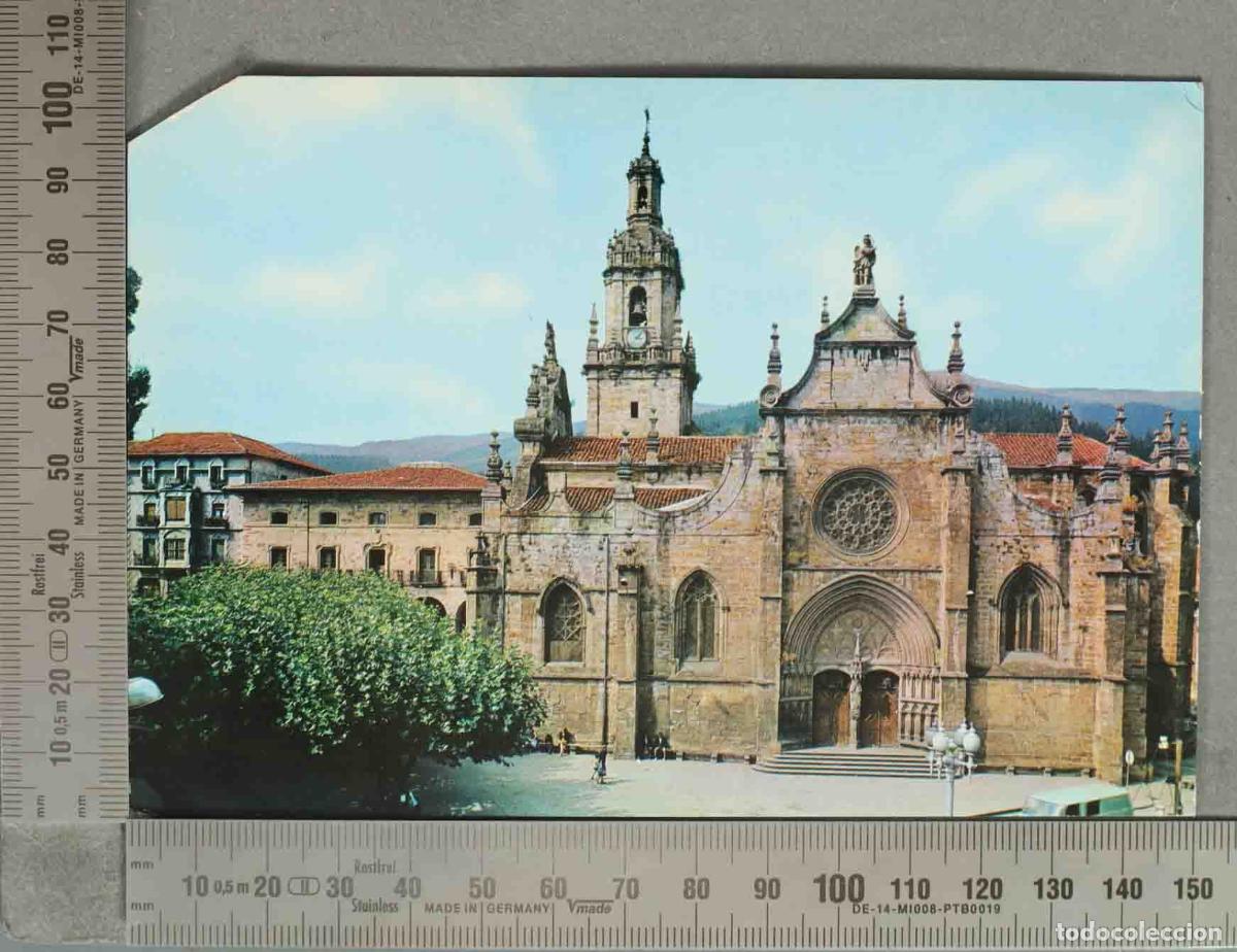 Postales: POSTAL. Valmaseda - Iglesia San Severino - Vizcaya