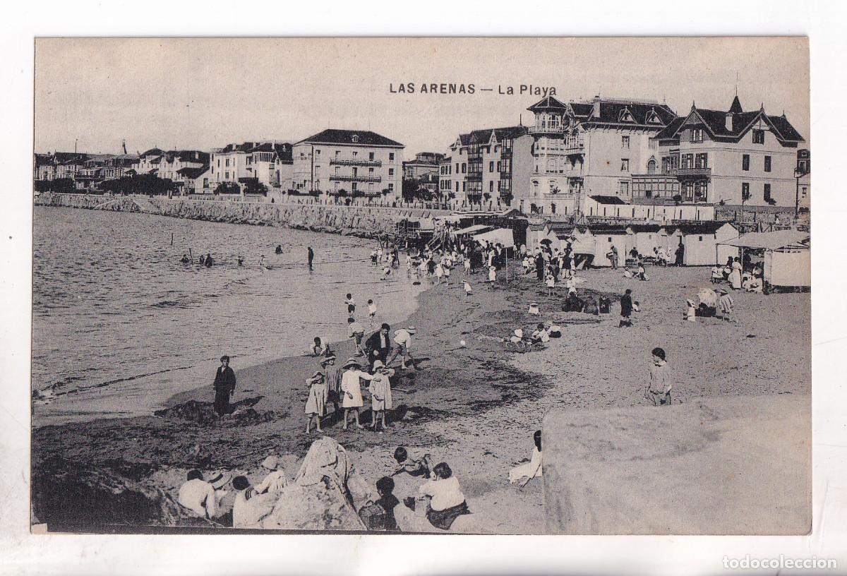 Postales: POSTAL. LAS ARENAS. LA PLAYA. GUECHO. VIZCAYA.