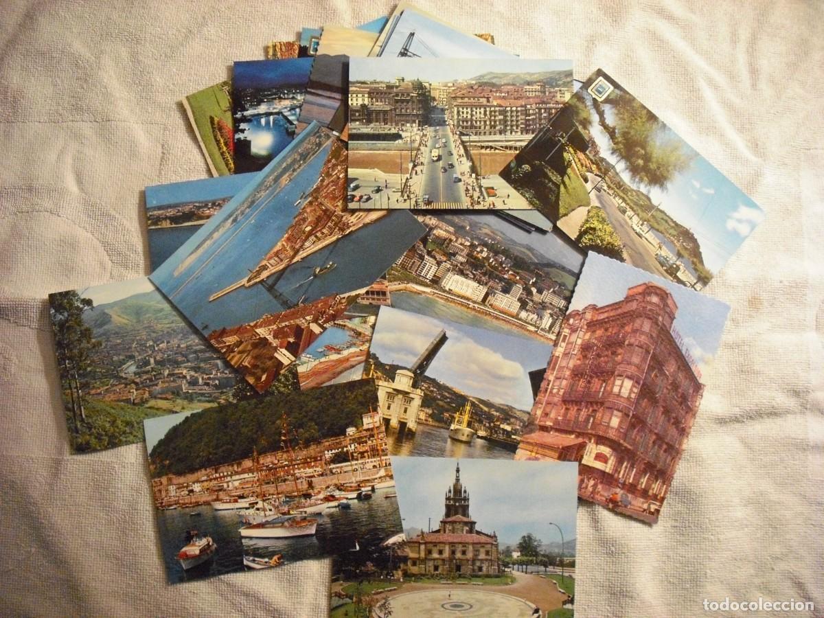 Cartes Postales: LOTE DE 26 POSTALES COLOR DE DIFERENTES LUGARES DEL PAIS VASCO
