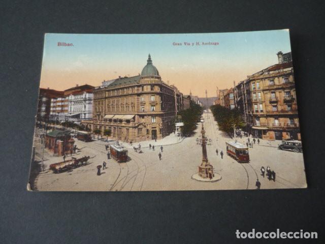 Postcards: BILBAO GRAN VIA Y H. DE AMEZAGA