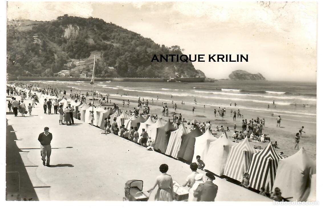 Postales: ZARAUZ N&ordm; 79 LA PLAYA / EDICION FOTO GAR / SIN FRANQUEAR