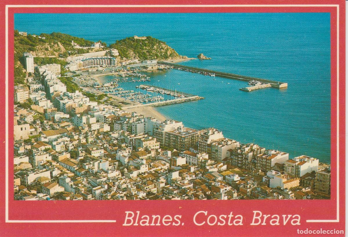 Postales: (116) BLANES. COSTA BRAVA. VISTA GENERAL AEREA